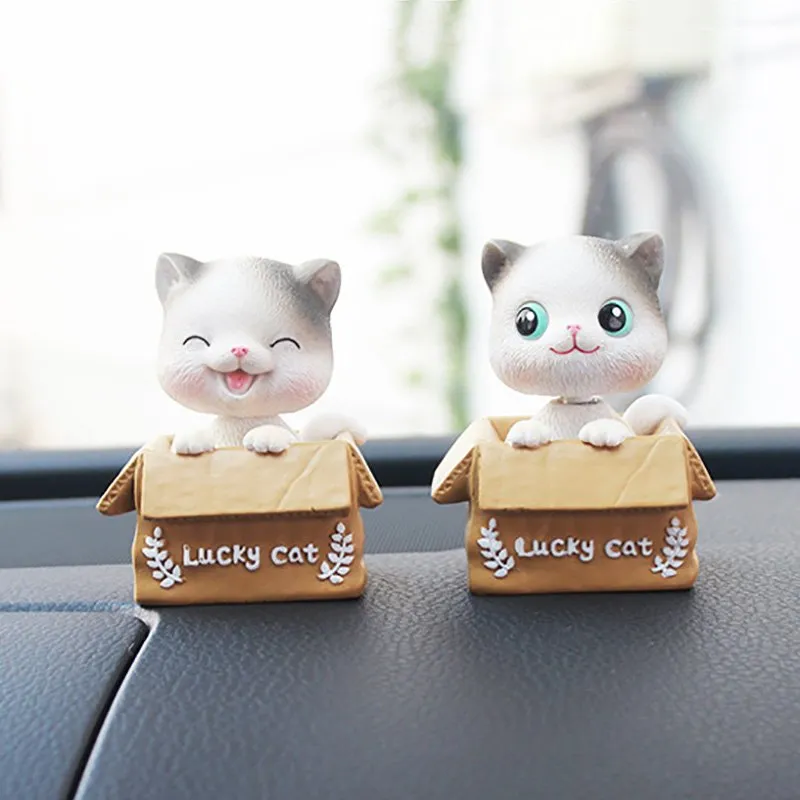 Auto Armaturenbrett Dekor Spielzeug Kopf Schütteln Cute Kitten Wobble  Bobblehead Hund Wackelkatze Auto Ornamente Wohnkultur Zubehör Geschenke  G4Ra # Von 21,45 €