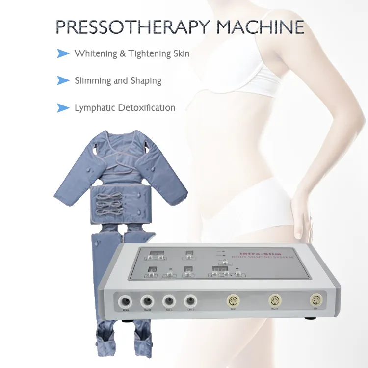 Kohlefaser-Heizung, Desktop-Lymphdrainage, Körperfettentfernung, Massage, beliebte Pressotherapie-Maschine mit Sauna-Anzugdecke