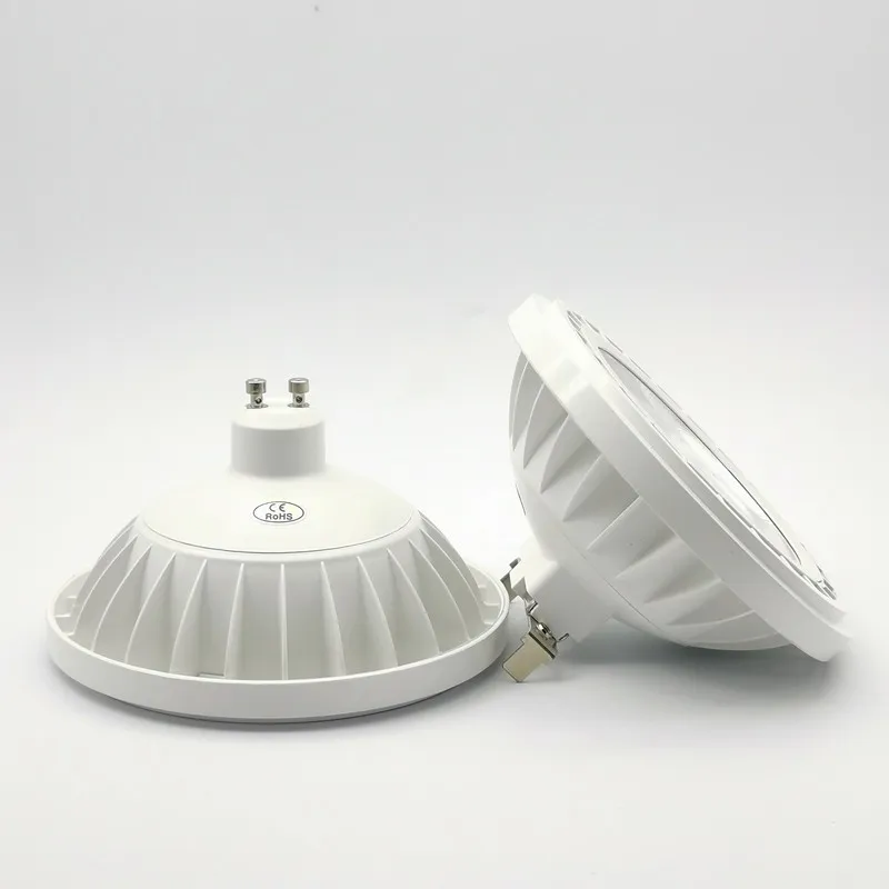 COB AR111 Dimmable LED QR111 Embedded Down lamp 10W/15W GU10/G53 led ES111 spotlight Lamp hotels lighting AC85-265V/AC110V/AC220V/DC12V
