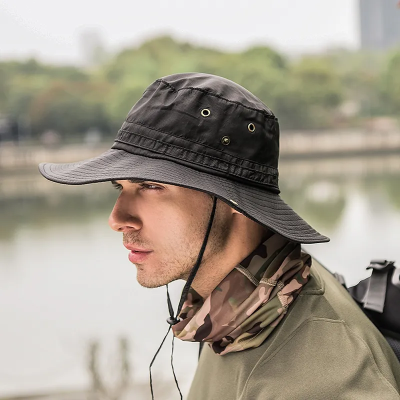 Sports bucket hats with string outlet