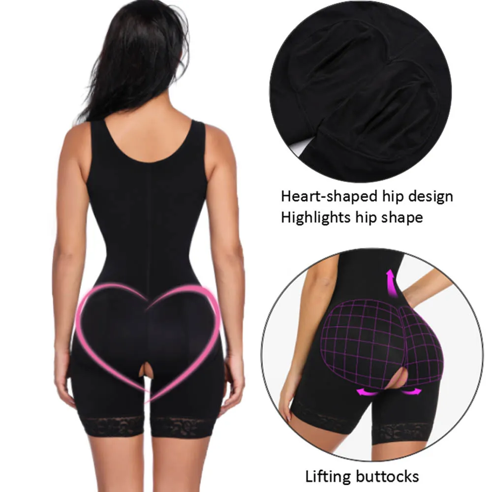 FeelinGirl Fajas High Compression Garments Overbust Postpartum Recovery  Slimming Body Shaper Waist Girdle Butt Lifter Shapewear Y2207S
