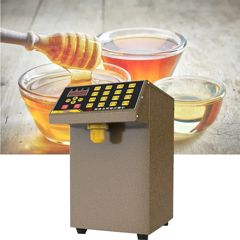 Máquina de dispensador de fructosa de jarabe comercial para la venta / dispensador de azúcar para la máquina de llenado de jarabe de té de burbuja 400W