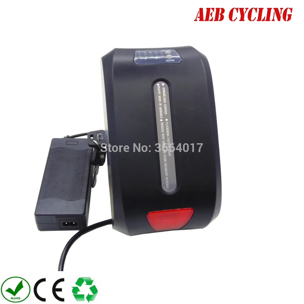 EU US free shipping and taxes China Ebike Li-ion 24V 10Ah Haibao seat tube battery for fat tire bike city with charger