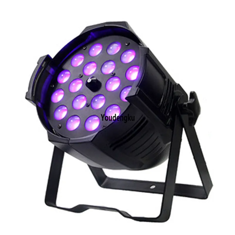 12 stuks party par can 18 x 18w rgbwa uv 6in1 waszo zoom led par-up verlichting led par licht