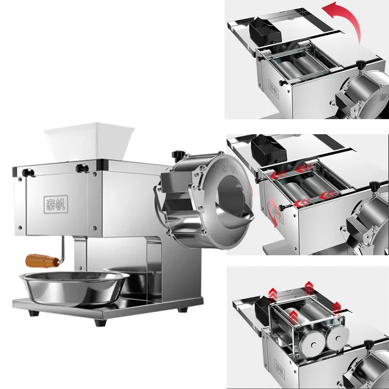 Sprzedam elektryczne mięso krojenie maszynki Commercial Meat Maszyna do cięcia mięsa ze stali nierdzewnej Elektryczny Meat Slicer 110V / 220 V