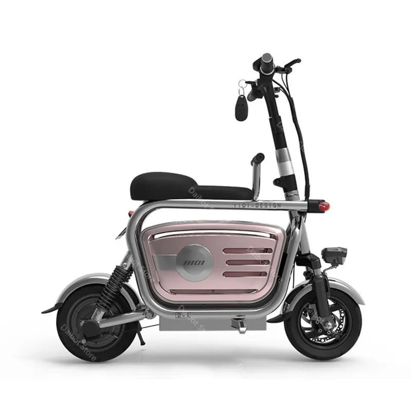 New Foldable Electric Bike 2 Wheels Electric Scooters 400W 48V Range 80KM Parent-Child Mini Electric Scooter Hydraulic Absorber (15)