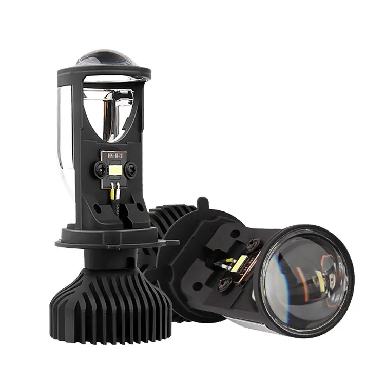 Super Bright LED-projektor H4 Mini Lens Y6D LED-strålkastarlampor 36W Hi Low Beam Car Light