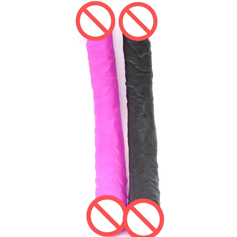 46CM Doppel Köpfe Dildo Lange Große Größe Dildo Sex Produkte Für Frauen Lesben Flexible G-punkt Anal Plug Penis dongs Schwanz Für Mädchen