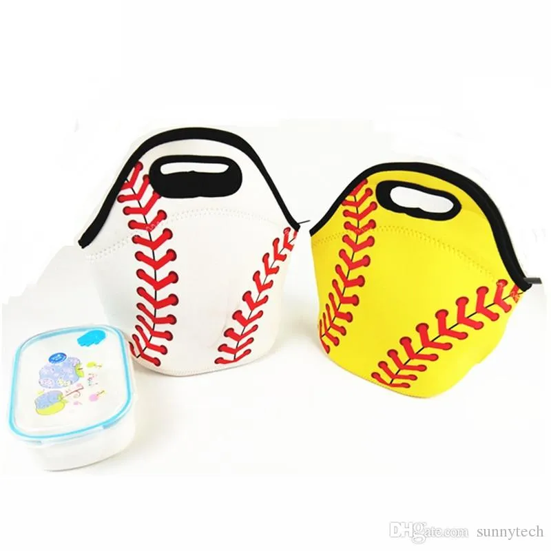 TeamCrazee Neoprene Softball Lunch Bag Insulated Food Carrier For