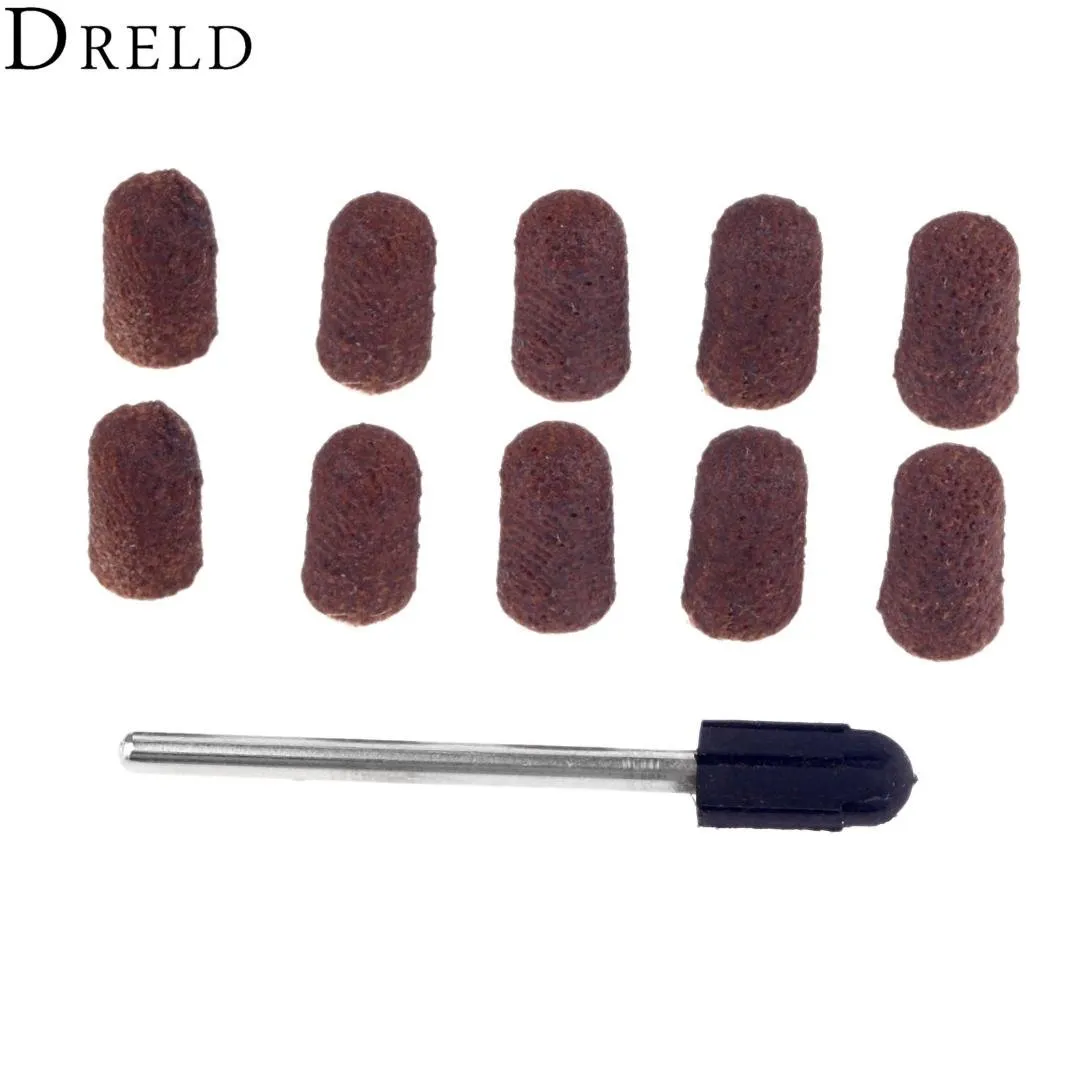 DRELD Dremel Accessories Sanding Caps With Sander Drum Mandrel Rotary Tool  Nail Drill Bits Electrical Polishing Tools BU8E# From Walmarts, $16.47