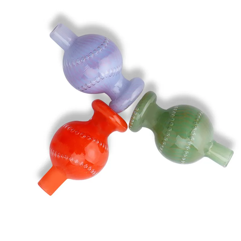 26mmOD Smoke US-Farbglas Bubble Carb Cap Heady CarbCap für Quartz Banger Nails Glasbongs Rigs