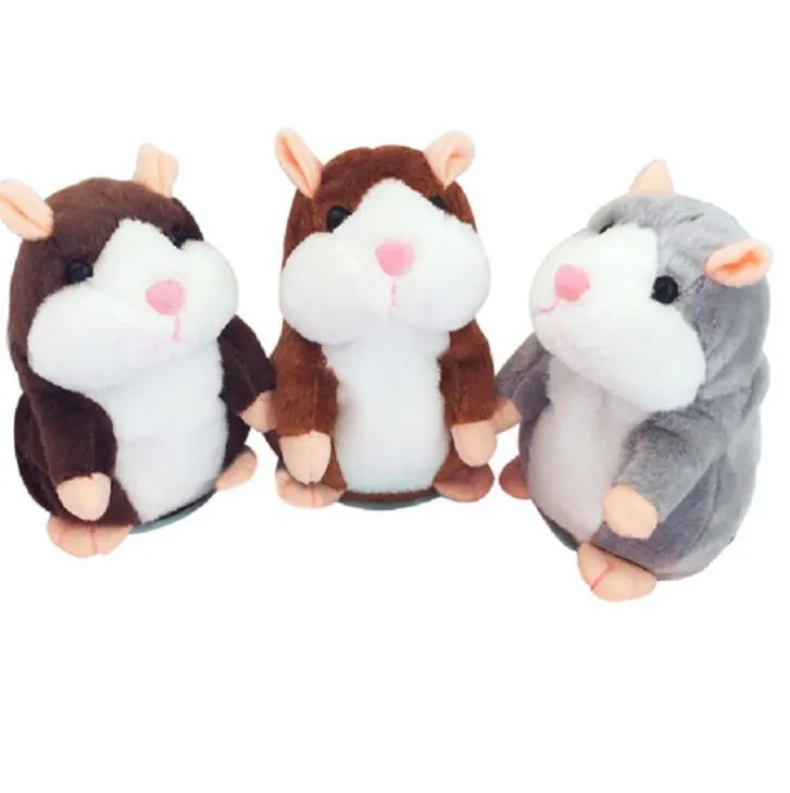 Animaux en peluche parlant Hamster souris animal en peluche souris jouet mignon parler enregistrement sonore Hamster parler enregistrement souris en peluche enfants jouet LSK423