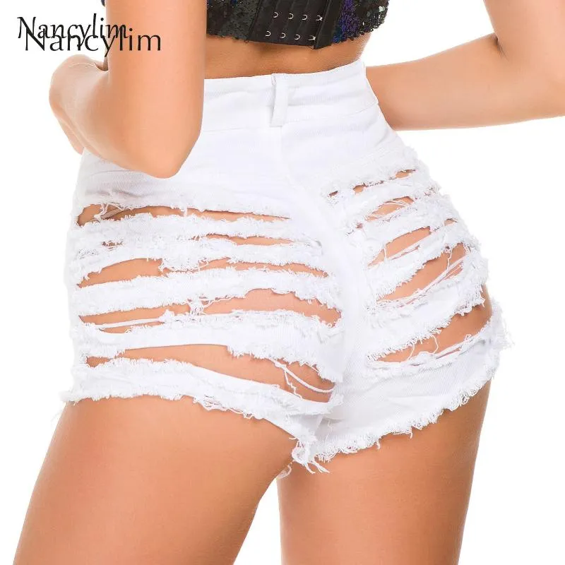 Buracos Sensuais Ripped Denim Hot Pants Mulheres New Verão Cowgirl Shorts  Calças Quentes Europeus E Americanos Jeans Night Club Lady Shorts De  $184,41