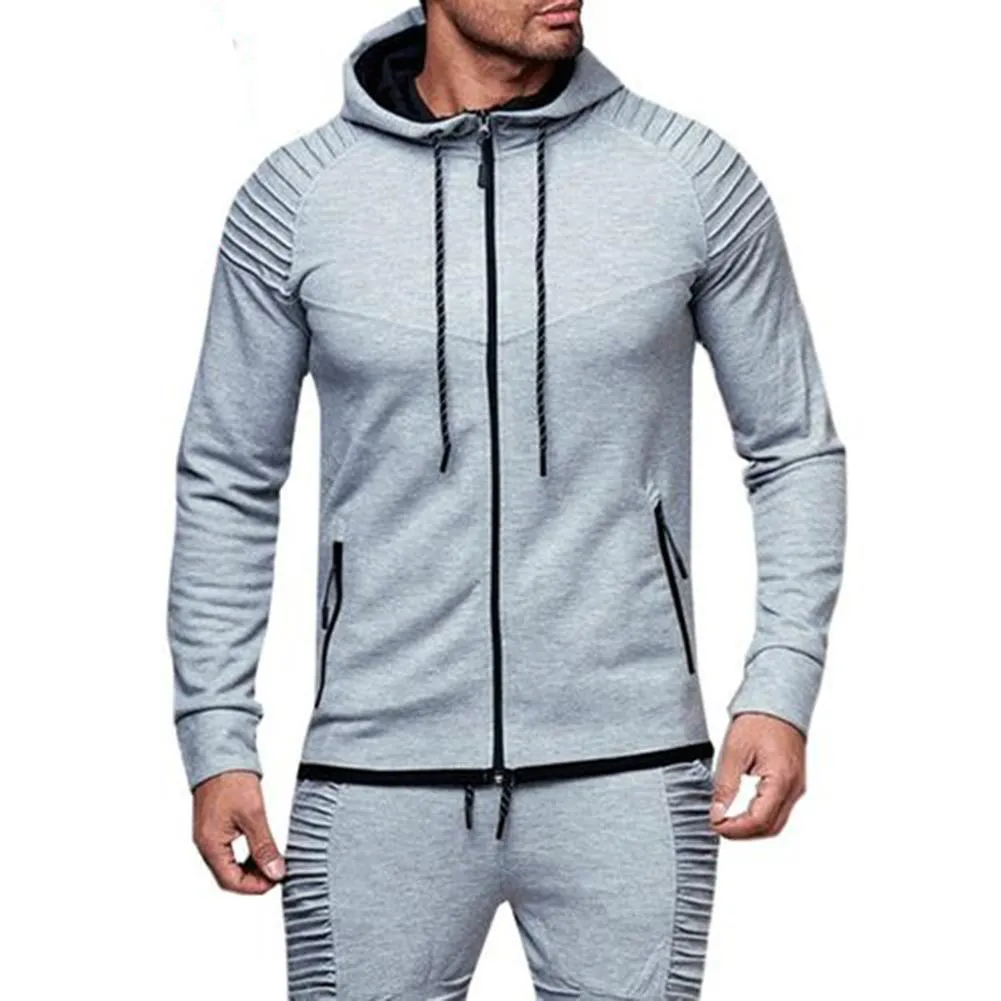 2019 Hommes Mode À Manches Longues Hoodies + Pantalon Ensemble Survêtement Homme Sport Costume Gymnases Hommes Ensemble Casual Sportswear Costume T200720