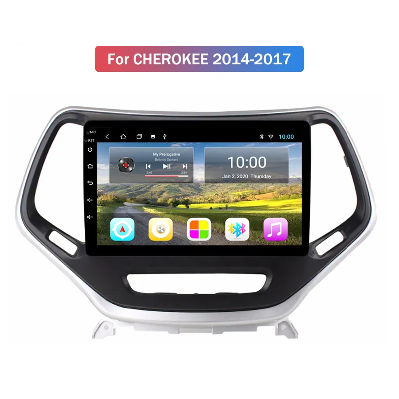 Touch Screen Car Player Video 10 Pollici DVD Android Radio Multimediale di Navigazione per Jeep CHEROKEE 2014-2017