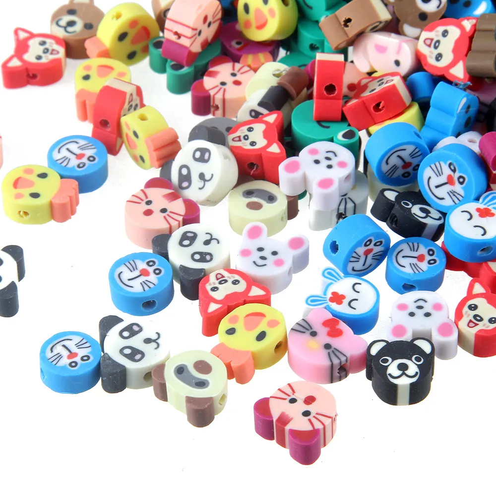 Fruit Spacer Polymer Clay Beads Assorted Sizes - Assorted Fruits - 25
