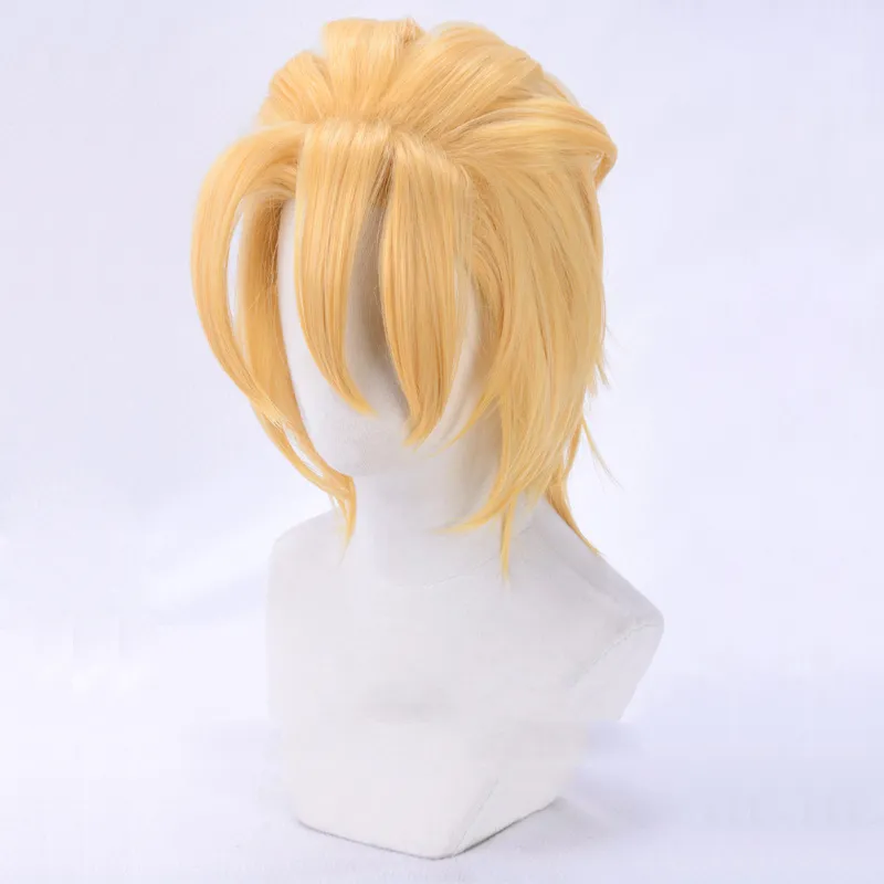 Jojo Bizarre Adventure Johnny JoEstar Cosplay Pruik Short Blonde Synthetisch Haar