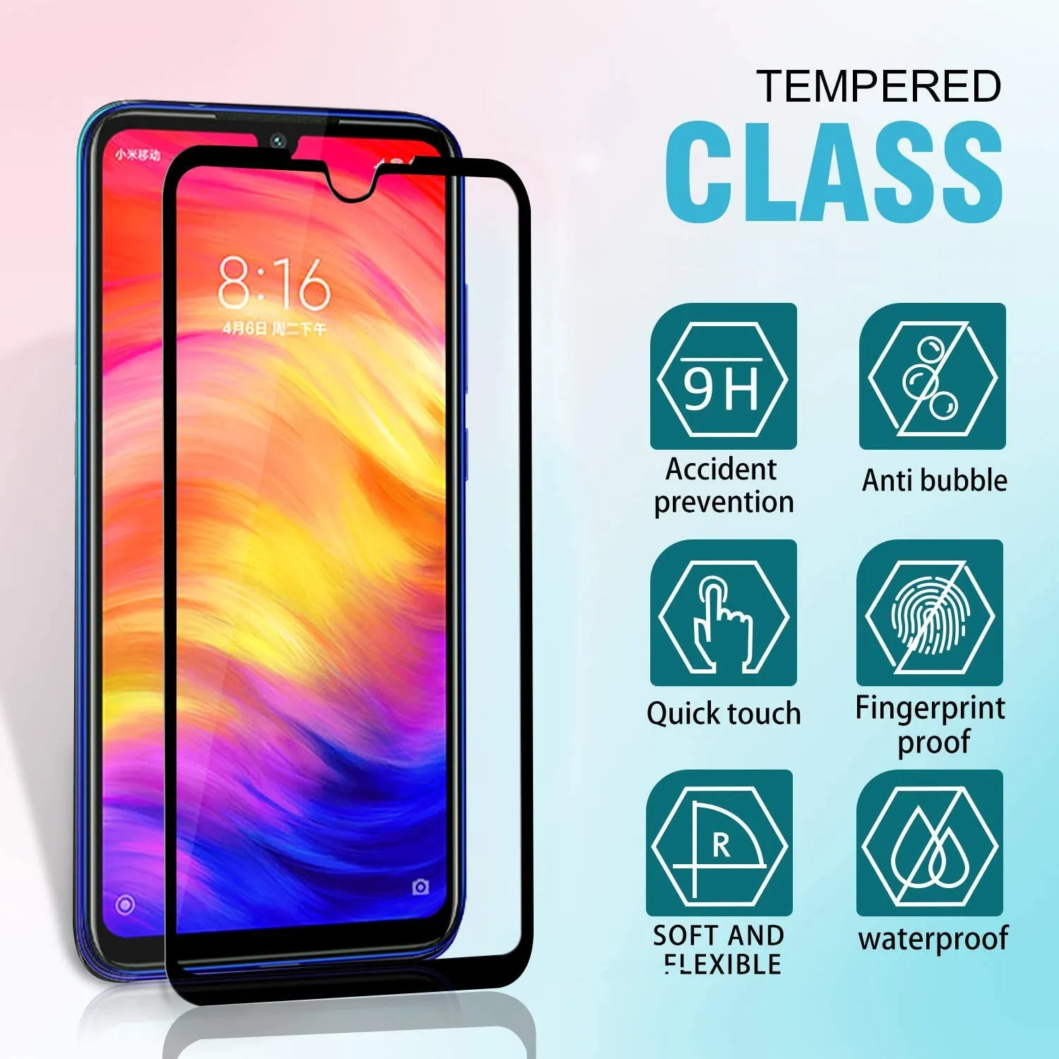 خفف من الزجاج الكامل تغطية فيلم حماية درع حامي الشاشة لمذكرة XIAOMI redmi 6 7 8 8T 8A 9A 9C الموالية redmi مذكرة 6 6A S2 5 5A 4X