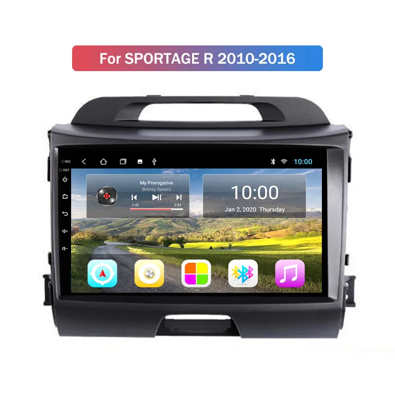 9 "Kia Sportage R 2010-2016タッチスクリーンステレオオーディオGPS BT WiFiのためのAndroid Carビデオラジオ
