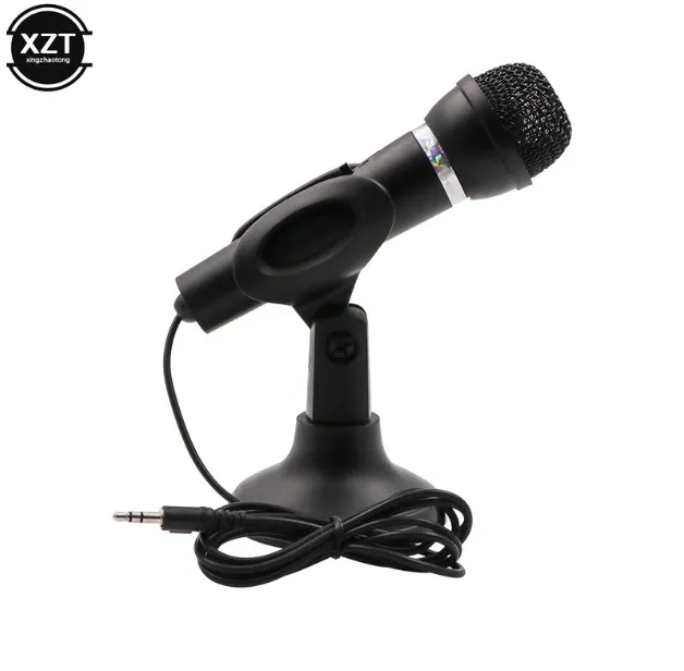 Mikrofon skraplacza 3,5 mm Plug Home Stereo Mic Desktop Stojak na PC YouTube Video Skype Gaming Podcast Nagrywanie Nagrywanie