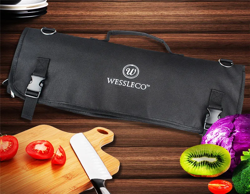 Wessleco Bolsa Para Cuchillos De Chef, Bolsa Enrollable De Nailon Para Chef  Con 8 Bolsillos Para Accesorios De Cocina, Estuche Protector Para Cuchillos  Portátil De 13,92 €