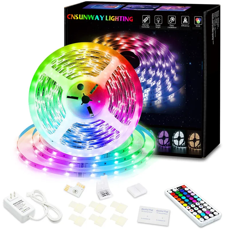 15m led lights with remote hotsell