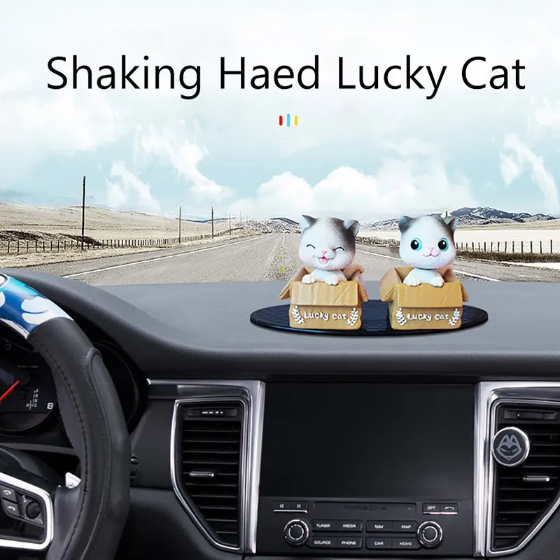 Auto Armaturenbrett Dekor Spielzeug Kopf Schütteln Cute Kitten