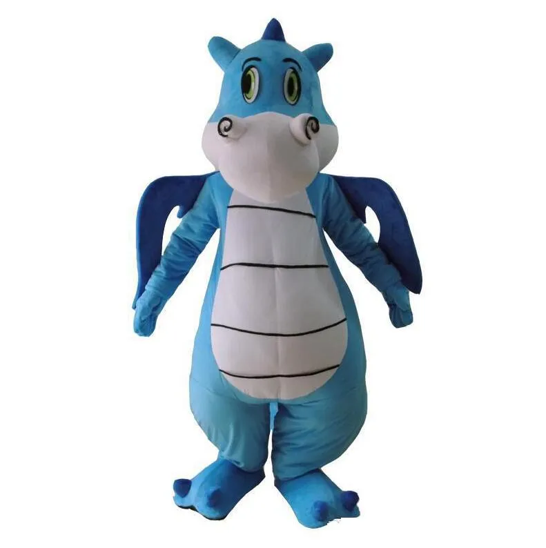 2020 Discount factory hot Cartoon Dragon Dinosaur Mascot Costume Carnival Festival Party Dress Outfit for Adult