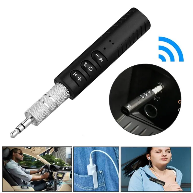 مجموعة Bluetooth Car Kit Mini Wireless 4 1 Adapter Dongle Receiver Aux 3 5mm Jack Audio Music Stereo 2 4Hz لـ Computer Headphon274x