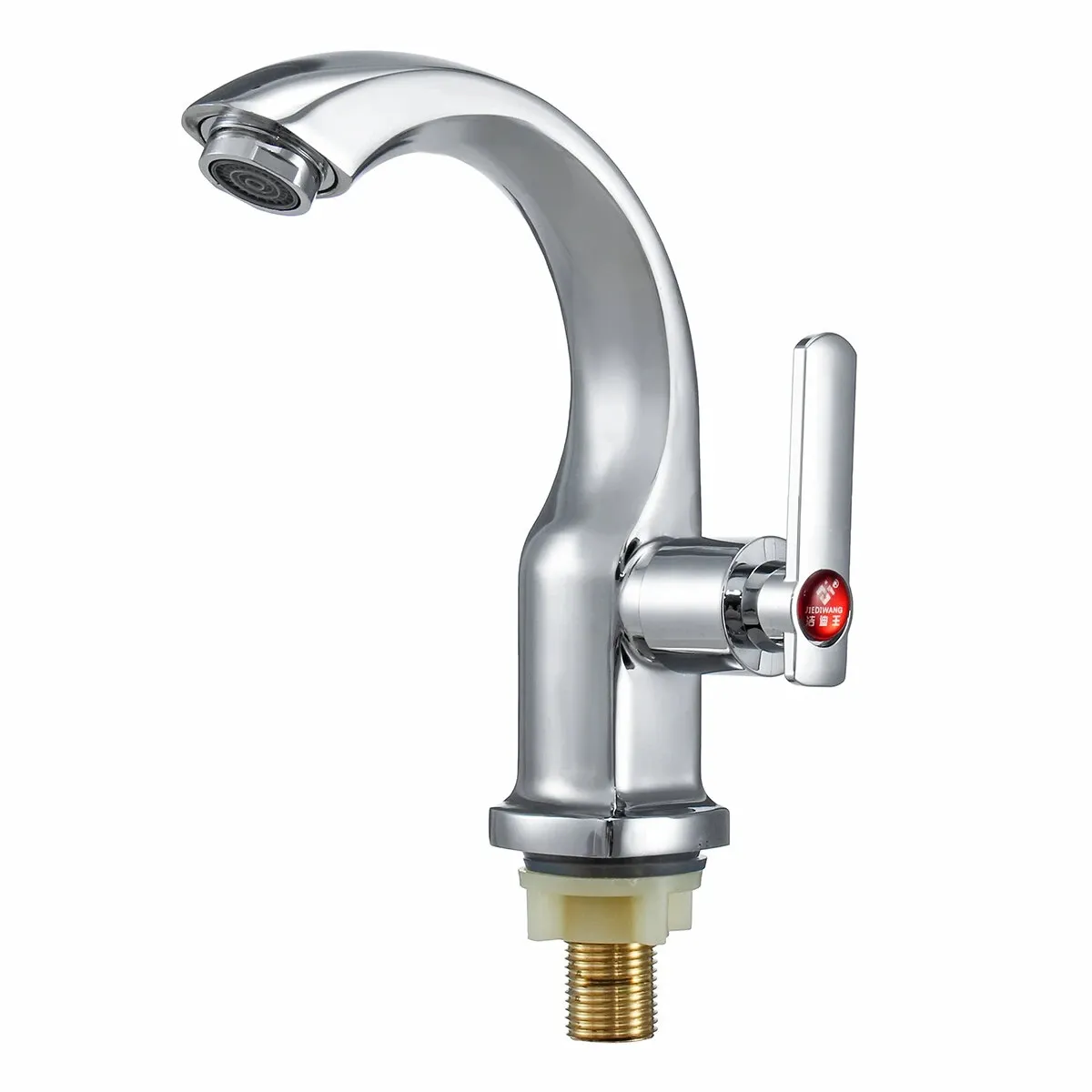 Chrome Kitchen Bathroom Bacia Cooper Tap Handle Hand Spout Sink Faucet de banho