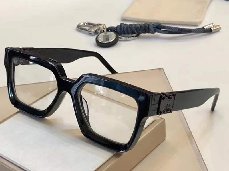 2023 Luxury L96006 square fashion design sunglasses frame imported pure tablet prescription glasses complete box UV400