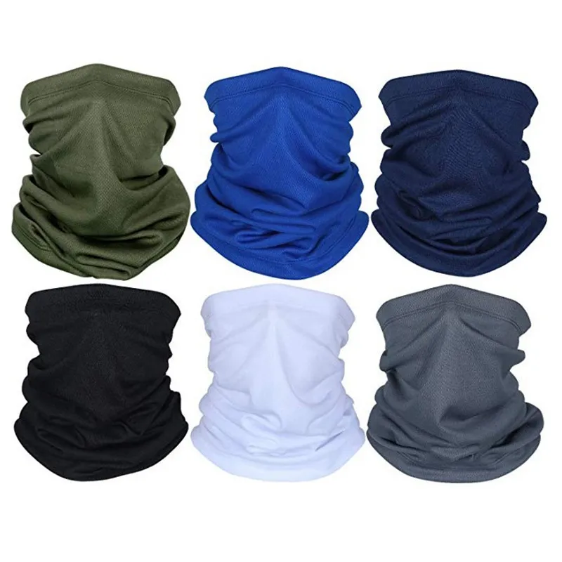 New Multi-Functional Bandana Headband Solid Color Magic Seamless Bandanas Cycling Face Mask Shield Head Outdoor Sports Accessory