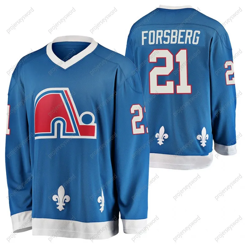 Quebec Nordiques Peter Forsberg Vintage Heritage Jersey Nikita
