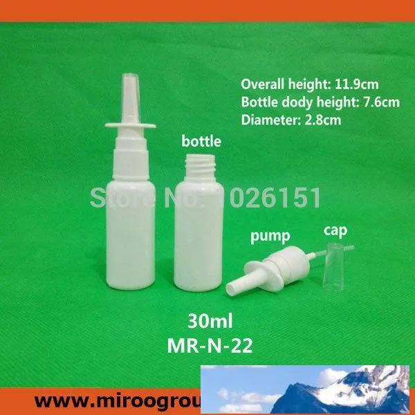 Fedex 75pcs / lot 30ml 30cc 1oz vaporisateur nasal vide 30 ml vaporisateur nasal 30ml nez buse vaporisateur bottle289E