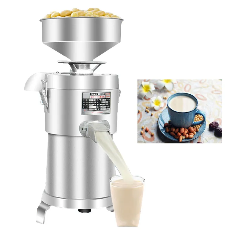 2800 rpm 750W Commercial Soya Milk Machine Rostfritt stål Sojamjölkmaskin 220V Elektrisk uppslamning Separate Soymilk Tofu Maker 100 Type