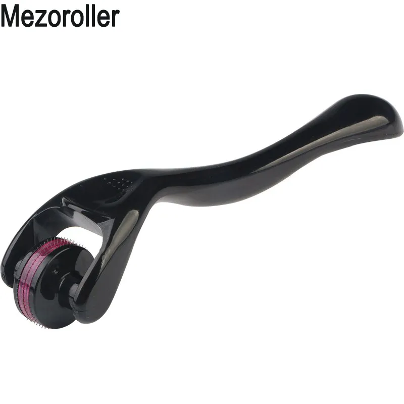 Derma roller 180 aiguilles Micro-aiguilletage mésothérapie coin des yeux nez soins de la peau du visage rouleau méso pour la repousse des cheveux Mezoroller