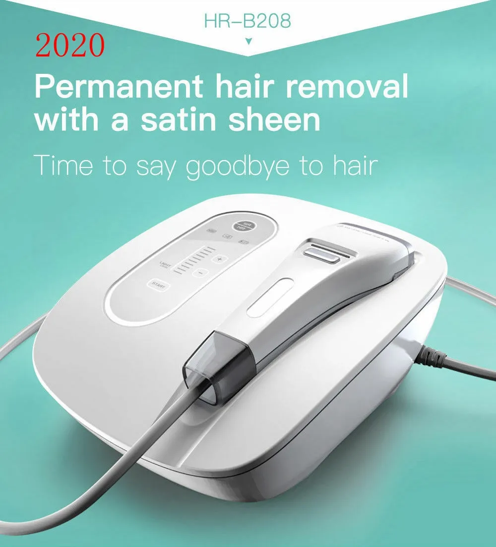 2020 Ny professionell IPL laser hårborttagning maskin bärbar epilator med två flash lampa hr hårborttagning SR hud återfinnelse