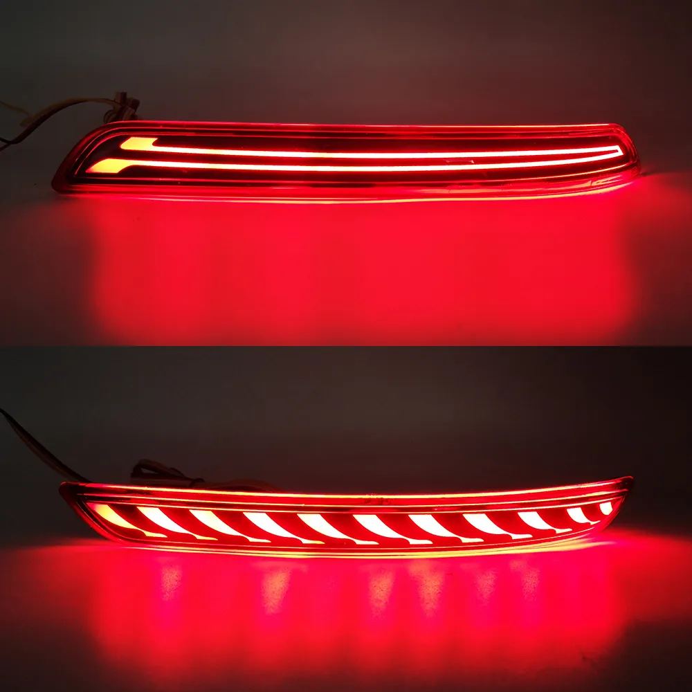 1 Set LED Refletor carro cauda luz de nevoeiro traseira Lâmpada Bumper Luz de freio Luz Para Toyota Innova 2015 2016 2017