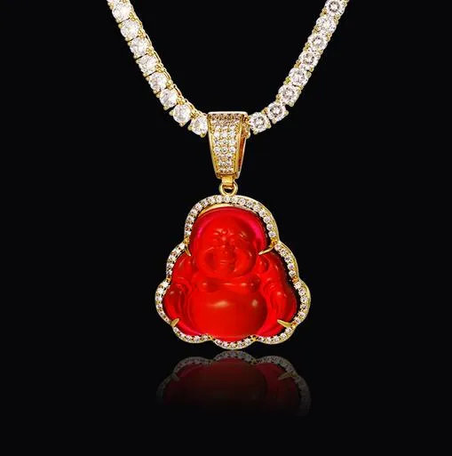 Iced out buddha chain hot sale