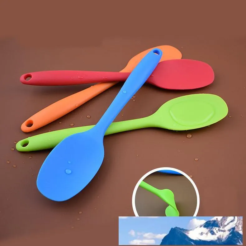 Resistente ao calor flexível integram a colher de silicone colher multifuncional scraper spatula sorvete bolo de sorvete para a máquina de cozinha da pá