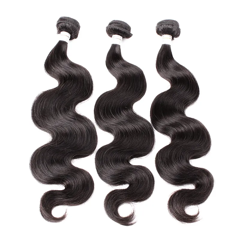 Greatremy Peruvian Hair 3 Bundles Virgin Human Hair Weave Wavy Body Wave Hair Weft Extension Natural Color Free Shipping