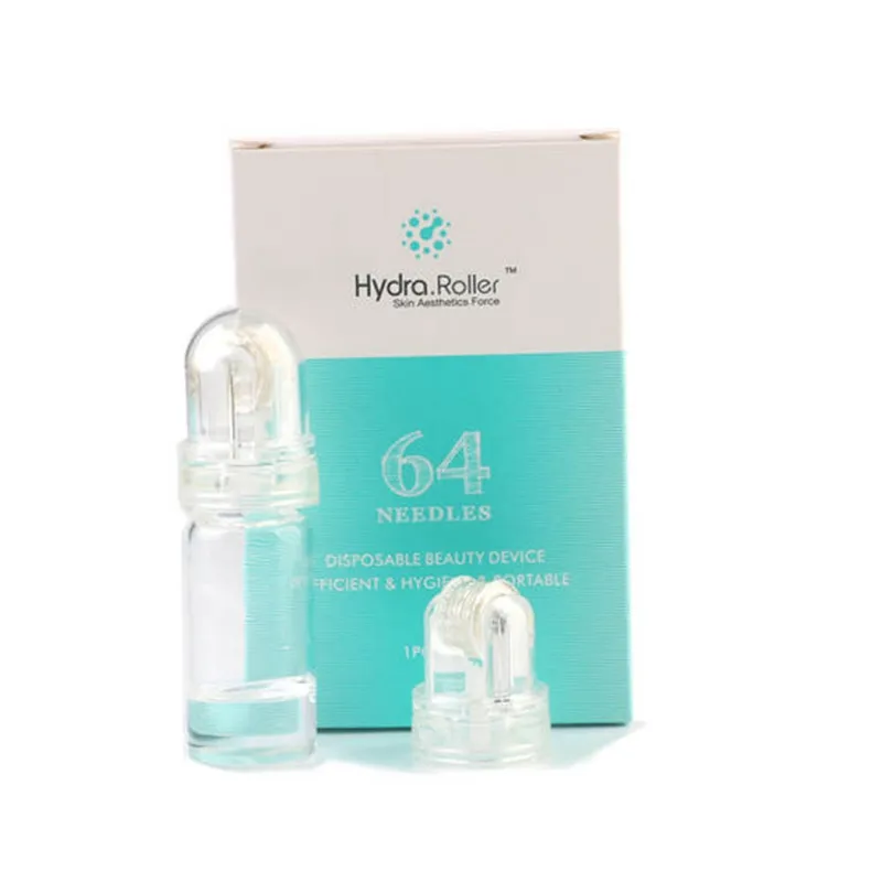 Hydra Needle 20 HydraRoller 64 Pins Aqua Micro Channel Mesotherapie Titan Gold Fine Touch System Derma Stamp Serum Applikator CE