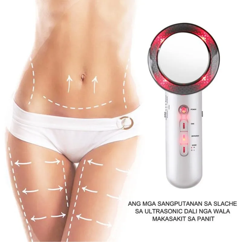 EMS Ultraljuds Kavitation Hudvård Slimming Massager Anti Celluliter Radiofrekvens LED Ultraljudsterapi Kropps skönhetsmaskin