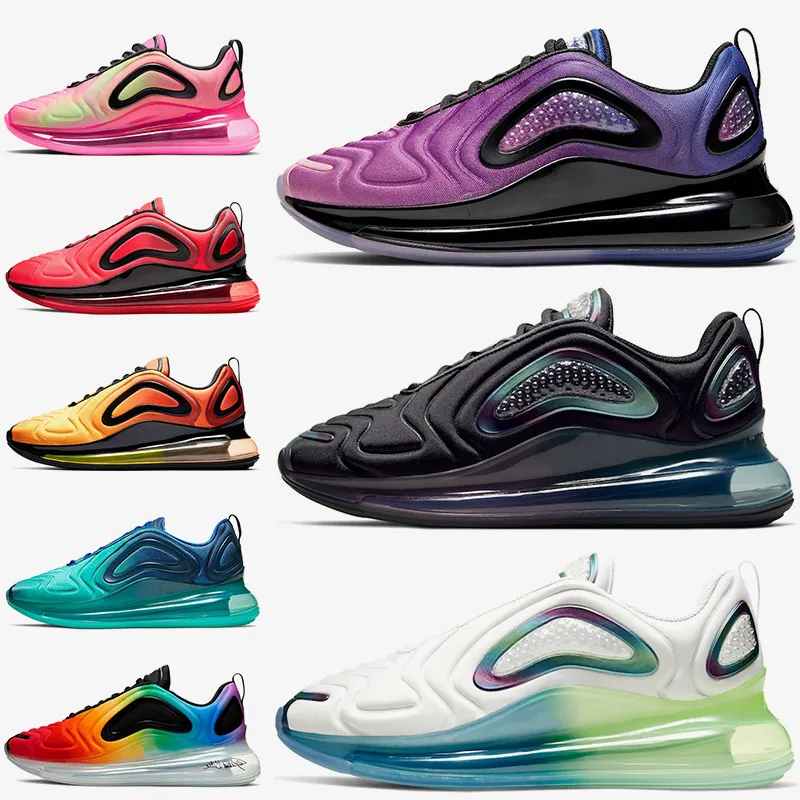 Nike air max 720 nike air 720 nike 720 Blanc Violet Noir Chaussures de course Rose Blast vrai Volt Femmes Sports Chaussures Hommes Baskets Sneakers