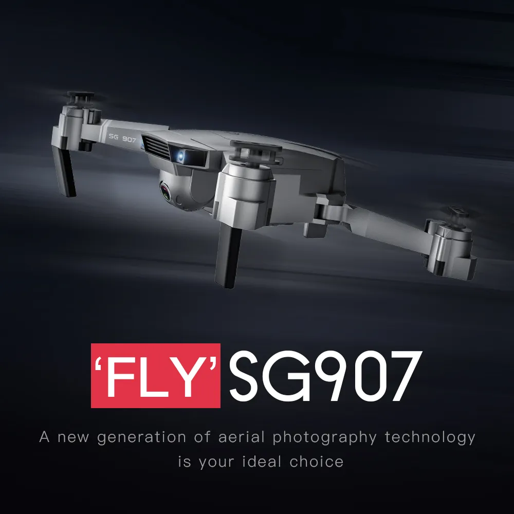 SG907 4K HD Electric 90° Adjustment Camera 5G WIFI FPV Drone, GPS& Optical Flow Double Positioning, Intelligent Follow, Loss Prevention, 2-1