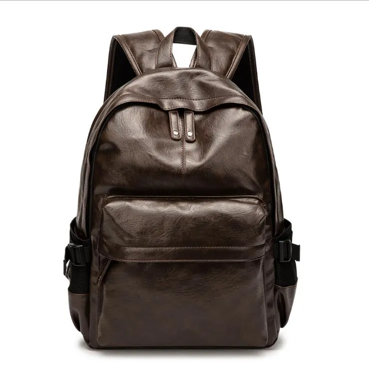 Männer Weibliche Rucksack Marke Doppel Schulter Taschen Männliche Schule Taschen Leder Schulter Tasche