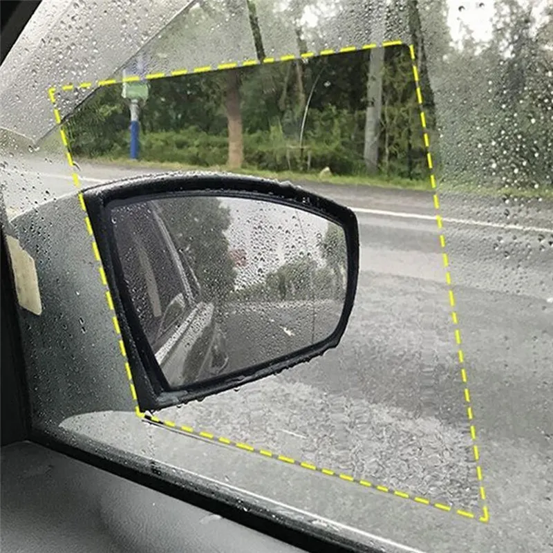 Finestra laterale dell'automobile della pellicola protettiva trasparente impermeabile anti-fog Auto Moto retrovisore molle protettivo Film Accessori