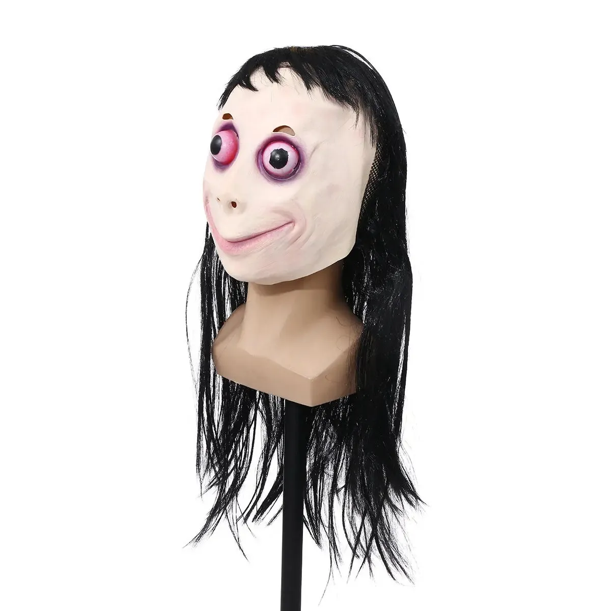 Momo Masque Jeux Effrayant Adulte Halloween Déguisement Fête Accessoires  Horreur