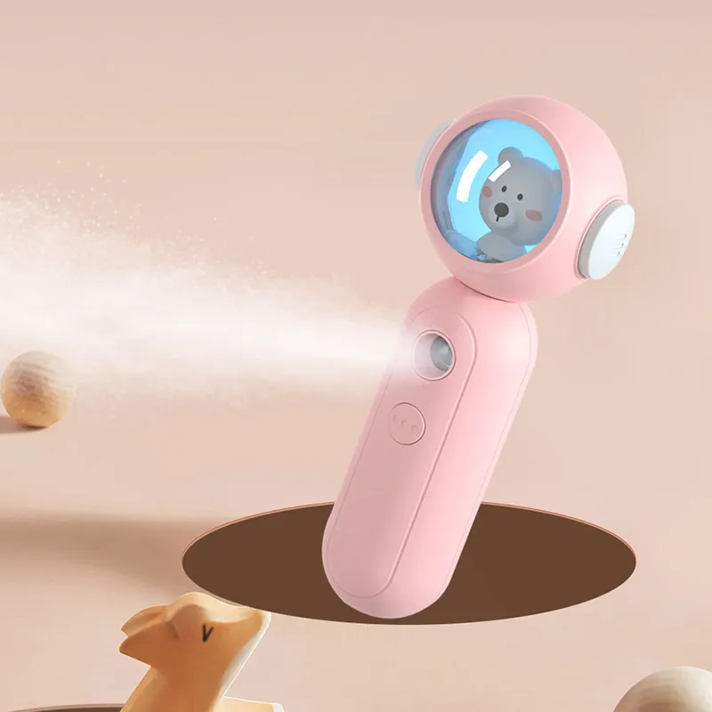 30ml Mini Nano Face Spray Steamer Portable USB Cute Bear Umidificador Hidratação Profunda Frio Facial Nebulizador Beleza Ferramentas de Cuidados com a Pele