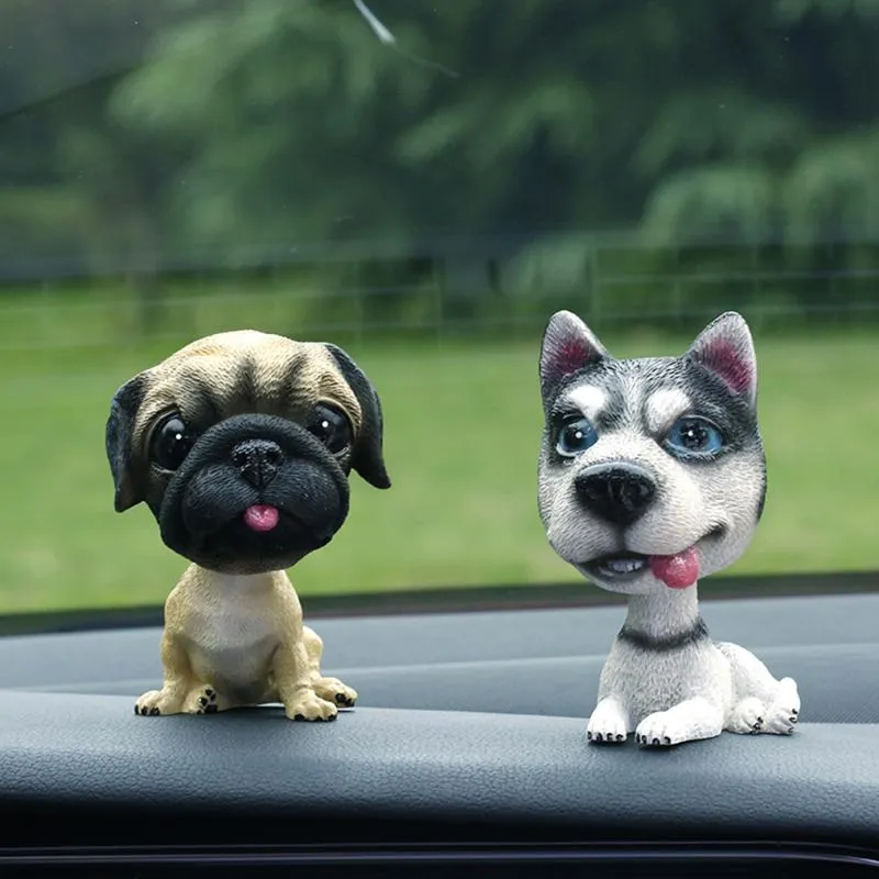 Nodding Dog Shaking Head Toy Cute Bobblehead Puppy Doll For Car